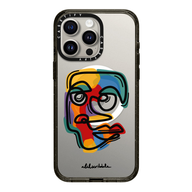 Alilscribble x CASETiFY iPhone 15 Pro Max Case Geometric,Line Art Black Impact Case MagSafe Compatible Faces by aLILscribble Father's Day Alilscribble x CASETiFY iPhone 15 Pro Max Case Geometric,Line Art Black Impact Case MagSafe Compatible Faces by aLILscribble Father's Day