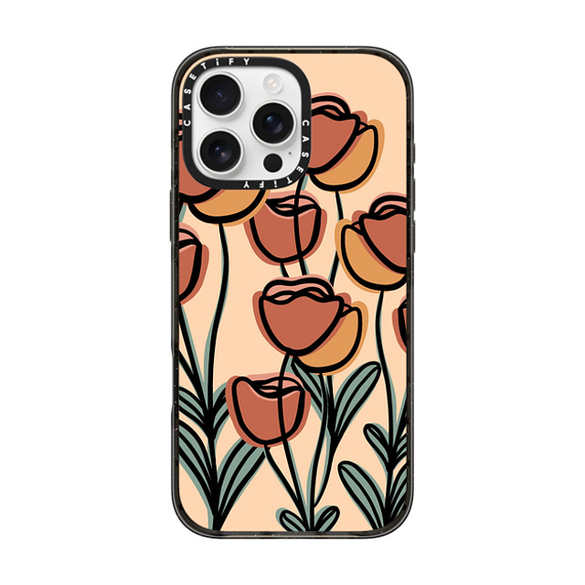 Alilscribble x CASETiFY iPhone 16 Pro Max ケース Floral,Geometric ブラック インパクトケース A Flower For You by aLILscribble Father's Day Alilscribble x CASETiFY iPhone 16 Pro Max ケース Floral,Geometric ブラック インパクトケース A Flower For You by aLILscribble Father's Day