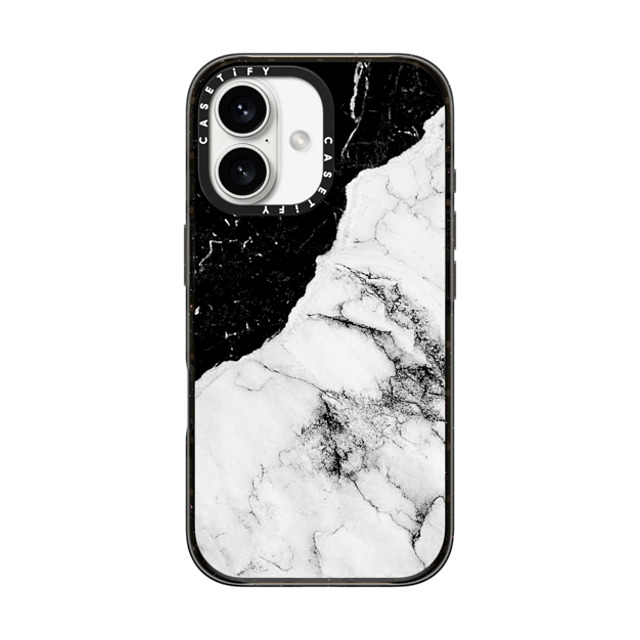 CASETiFY iPhone 16 Case Black Impact Case MagSafe Compatible Minimalism,Monochrome Minimalism,Monochrome Black and White Contrast Marble Back to School CASETiFY iPhone 16 Case Black Impact Case MagSafe Compatible Minimalism,Monochrome Minimalism,Monochrome Black and White Contrast Marble Back to School