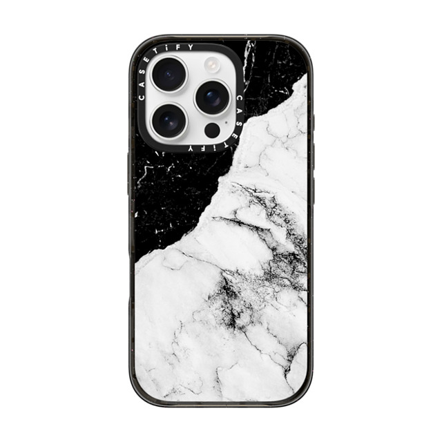 CASETiFY iPhone 16 Pro Case Black Impact Case MagSafe Compatible Minimalism,Monochrome Minimalism,Monochrome Black and White Contrast Marble Back to School CASETiFY iPhone 16 Pro Case Black Impact Case MagSafe Compatible Minimalism,Monochrome Minimalism,Monochrome Black and White Contrast Marble Back to School