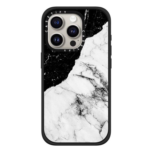CASETiFY iPhone 15 Pro Case Matte Black Impact Case MagSafe Compatible Minimalism,Monochrome Minimalism,Monochrome Black and White Contrast Marble Back to School CASETiFY iPhone 15 Pro Case Matte Black Impact Case MagSafe Compatible Minimalism,Monochrome Minimalism,Monochrome Black and White Contrast Marble Back to School