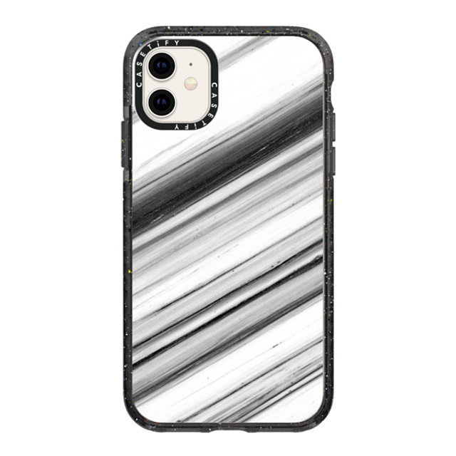 CASETiFY iPhone 11 ケース ブラック インパクトケース Black and White Stripe Marble marblous Back to School CASETiFY iPhone 11 ケース ブラック インパクトケース Black and White Stripe Marble marblous Back to School
