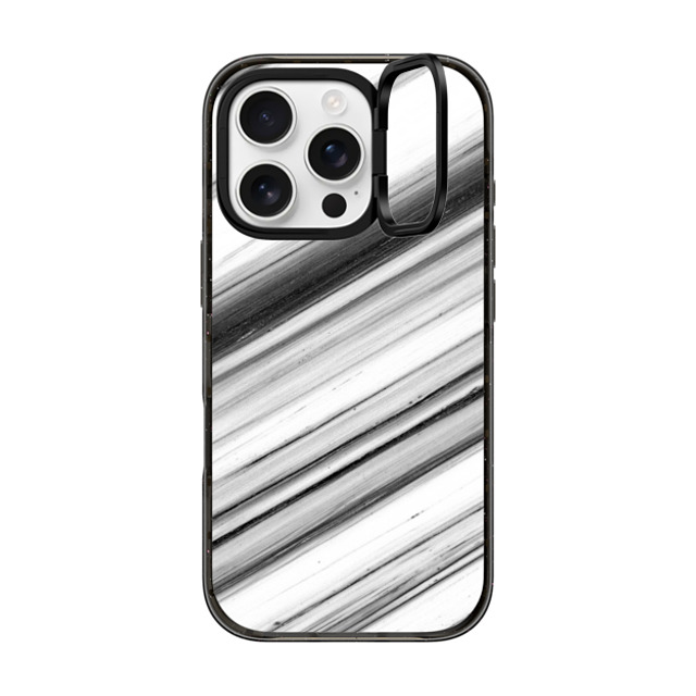 CASETiFY iPhone 16 Pro ケース ブラック インパクトリングスタンドケース MagSafe対応 Black and White Stripe Marble marblous Back to School CASETiFY iPhone 16 Pro ケース ブラック インパクトリングスタンドケース MagSafe対応 Black and White Stripe Marble marblous Back to School