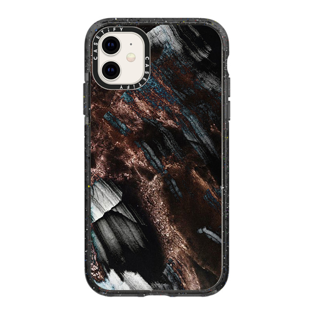 CASETiFY iPhone 11 Case Black Impact Case Pattern,Minimalism Brown Black Onyx Marble CASETiFY iPhone 11 Case Black Impact Case Pattern,Minimalism Brown Black Onyx Marble
