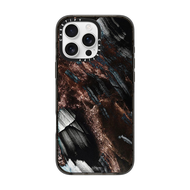 CASETiFY iPhone 16 Pro Max Case Black Impact Case Pattern,Minimalism Brown Black Onyx Marble CASETiFY iPhone 16 Pro Max Case Black Impact Case Pattern,Minimalism Brown Black Onyx Marble
