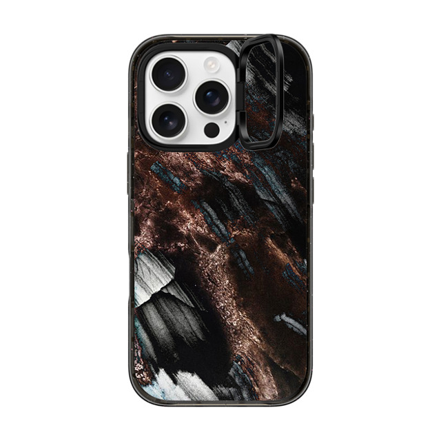 CASETiFY iPhone 16 Pro Case Black インパクトリングスタンドケース MagSafe対応 Pattern,Minimalism Brown Black Onyx Marble CASETiFY iPhone 16 Pro Case Black インパクトリングスタンドケース MagSafe対応 Pattern,Minimalism Brown Black Onyx Marble
