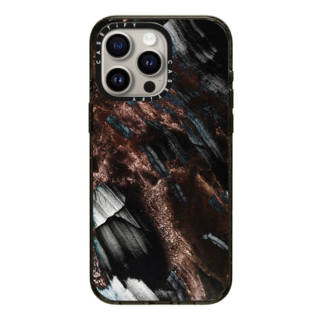 CASETiFY iPhone 15 Pro Max Case Black Impact Case MagSafe Compatible Pattern,Minimalism Brown Black Onyx Marble CASETiFY iPhone 15 Pro Max Case Black Impact Case MagSafe Compatible Pattern,Minimalism Brown Black Onyx Marble