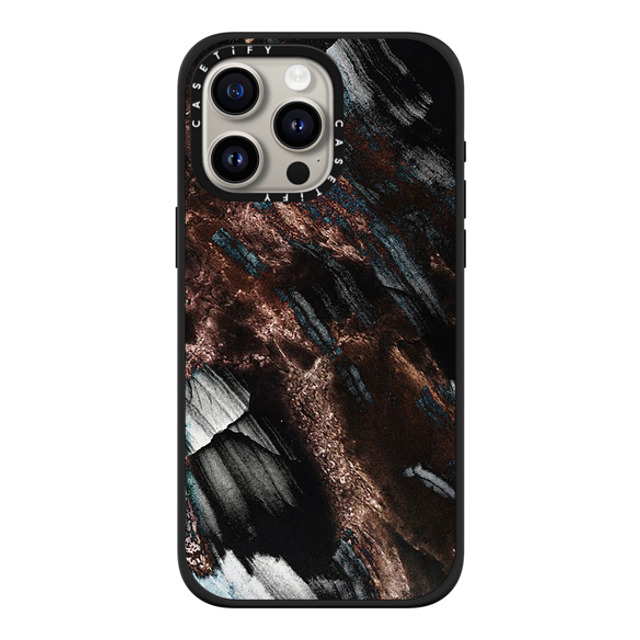 CASETiFY iPhone 15 Pro Max Case Matte Black Impact Case MagSafe Compatible Pattern,Minimalism Brown Black Onyx Marble CASETiFY iPhone 15 Pro Max Case Matte Black Impact Case MagSafe Compatible Pattern,Minimalism Brown Black Onyx Marble