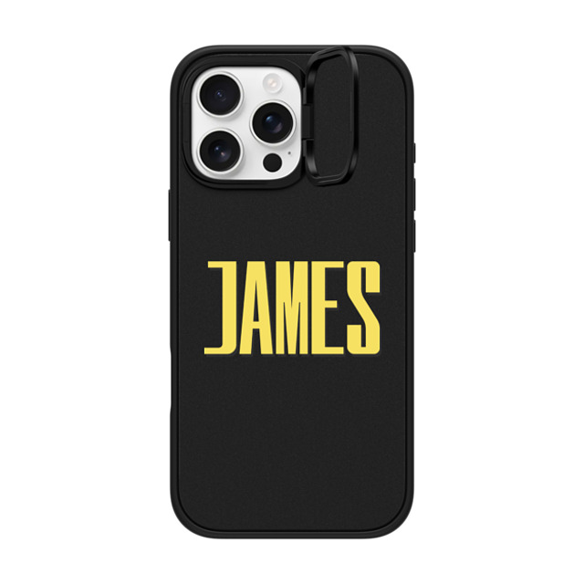 CASETiFY iPhone 16 Pro Max ケース マットブラック インパクトリングスタンドケース MagSafe対応 Custom Case - James