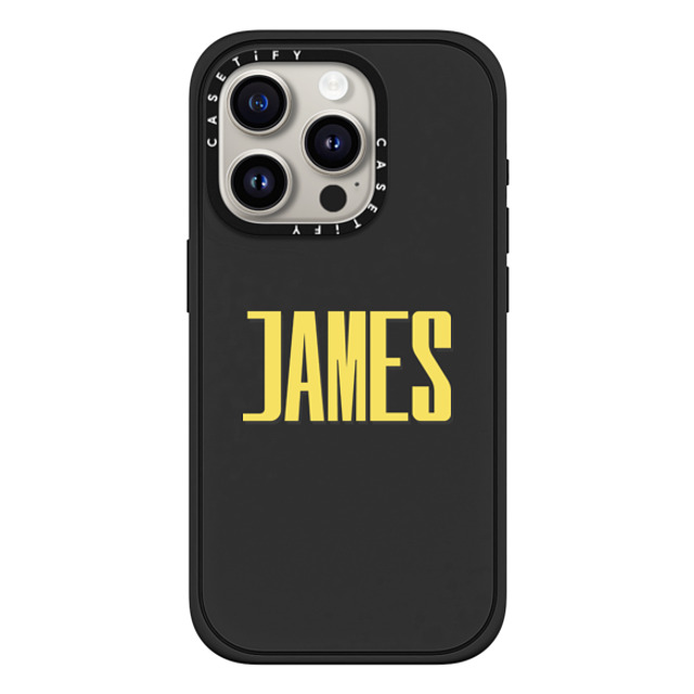 CASETiFY iPhone 15 Pro Case Matte Black Impact Case MagSafe Compatible Custom Case - James CASETiFY iPhone 15 Pro Case Matte Black Impact Case MagSafe Compatible Custom Case - James