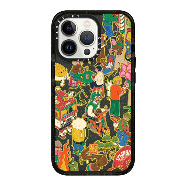 AlanlertNuttee x CASETiFY iPhone 13 Pro Case Black (Glitter) インパクトケース The Night Market Mother's Day AlanlertNuttee x CASETiFY iPhone 13 Pro Case Black (Glitter) インパクトケース The Night Market Mother's Day