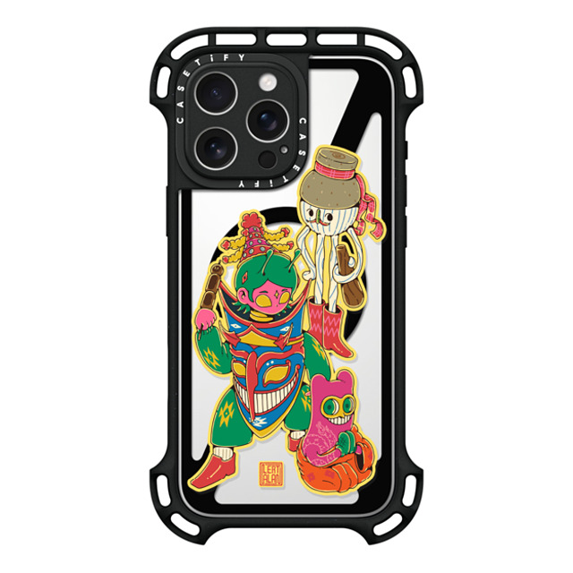 AlanlertNuttee x CASETiFY iPhone 16 Pro Max ケース ブラック ウルトラ バウンスケース MagSafe対応 The Walking Street