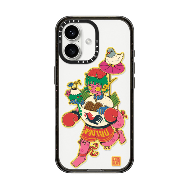 AlanlertNuttee x CASETiFY iPhone 16 ケース ブラック インパクトケース The Floating Market