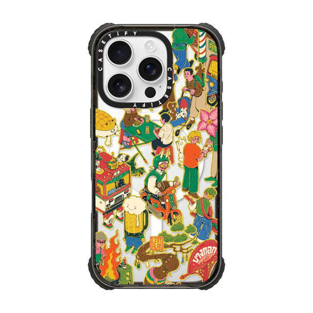 AlanlertNuttee x CASETiFY iPhone 16 Pro Case Black ウルトラ インパクトケース MagSafe 対応 The Night Market AlanlertNuttee x CASETiFY iPhone 16 Pro Case Black ウルトラ インパクトケース MagSafe 対応 The Night Market