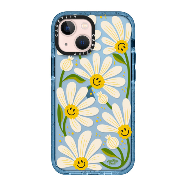 Jess Miller Draws x CASETiFY iPhone 13 Mini ケース Floral,Nature ベイビーブルー インパクトケース 90s Daisy Father's Day Jess Miller Draws x CASETiFY iPhone 13 Mini ケース Floral,Nature ベイビーブルー インパクトケース 90s Daisy Father's Day