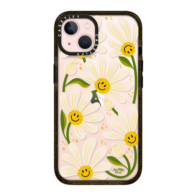 Jess Miller Draws x CASETiFY iPhone 13 ケース ブラック インパクトケース 90s Daisy