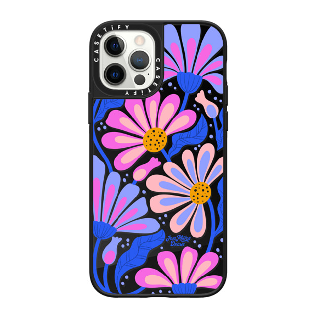 Jess Miller Draws x CASETiFY iPhone 12 Pro ケース Summer,Floral Black on Black ミラーケース MagSafe対応 Mystic Daisy Father's Day Jess Miller Draws x CASETiFY iPhone 12 Pro ケース Summer,Floral Black on Black ミラーケース MagSafe対応 Mystic Daisy Father's Day