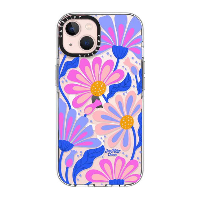 Jess Miller Draws x CASETiFY iPhone 13 ケース クリア クリア ケース MagSafe対応 Mystic Daisy