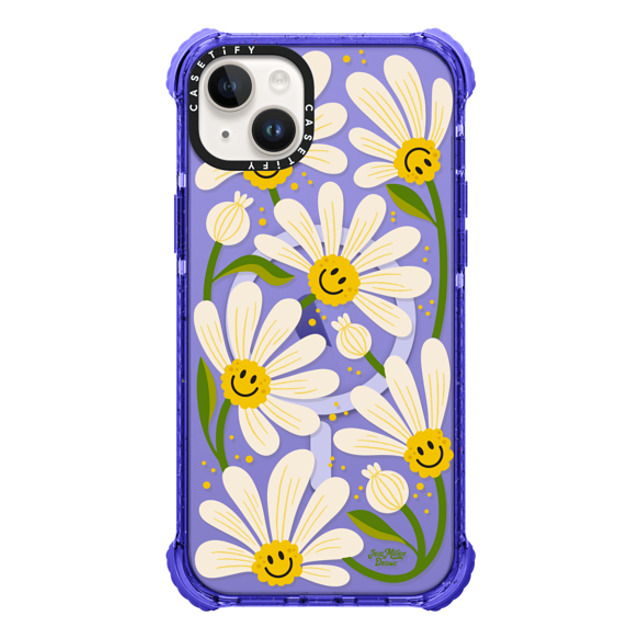 Jess Miller Draws x CASETiFY iPhone 14 Plus Case Peri Purple ウルトラ インパクトケース MagSafe 対応 90s Daisy Jess Miller Draws x CASETiFY iPhone 14 Plus Case Peri Purple ウルトラ インパクトケース MagSafe 対応 90s Daisy