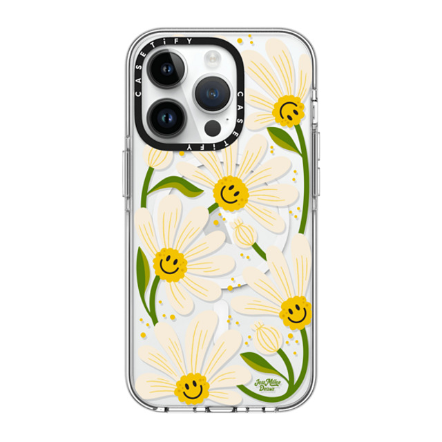 Jess Miller Draws x CASETiFY iPhone 14 Pro ケース クリア クリア ケース MagSafe対応 90s Daisy