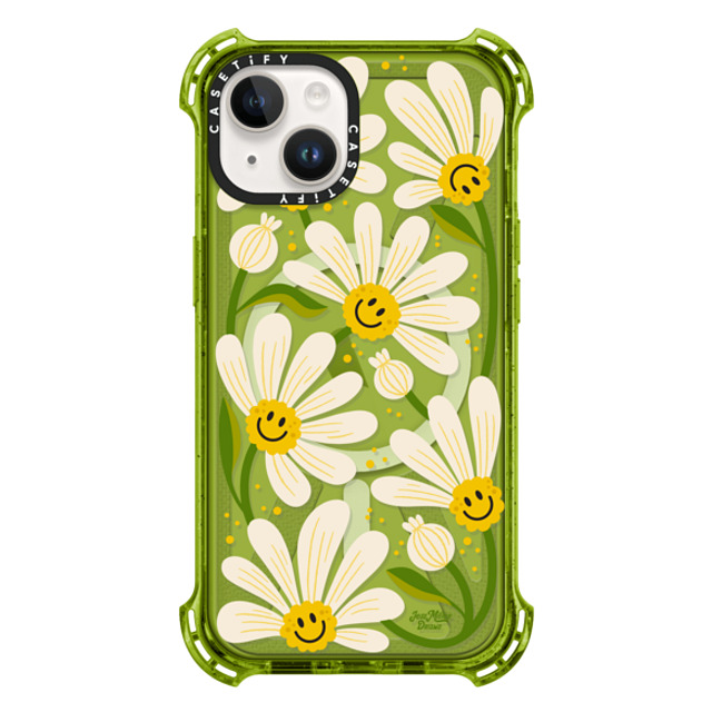 Jess Miller Draws x CASETiFY iPhone 14 ケース Kiwi バウンスケース 90s Daisy