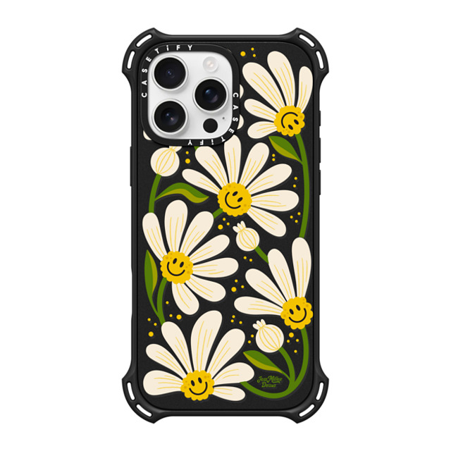 Jess Miller Draws x CASETiFY iPhone 16 Pro Max Case Matte Black バウンスケース 90s Daisy Jess Miller Draws x CASETiFY iPhone 16 Pro Max Case Matte Black バウンスケース 90s Daisy