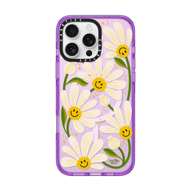 Jess Miller Draws x CASETiFY iPhone 16 Pro Max ケース Floral,Nature パープル インパクトケース MagSafe対応 90s Daisy Back to School Jess Miller Draws x CASETiFY iPhone 16 Pro Max ケース Floral,Nature パープル インパクトケース MagSafe対応 90s Daisy Back to School