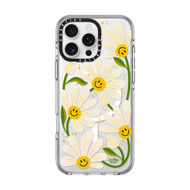 Jess Miller Draws x CASETiFY iPhone 16 Pro Max ケース クリア クリア ケース MagSafe対応 90s Daisy