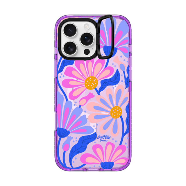 Jess Miller Draws x CASETiFY iPhone 16 Pro Max Case Summer,Floral パープル インパクトリングスタンドケース MagSafe対応 Mystic Daisy Mother's Day Jess Miller Draws x CASETiFY iPhone 16 Pro Max Case Summer,Floral パープル インパクトリングスタンドケース MagSafe対応 Mystic Daisy Mother's Day