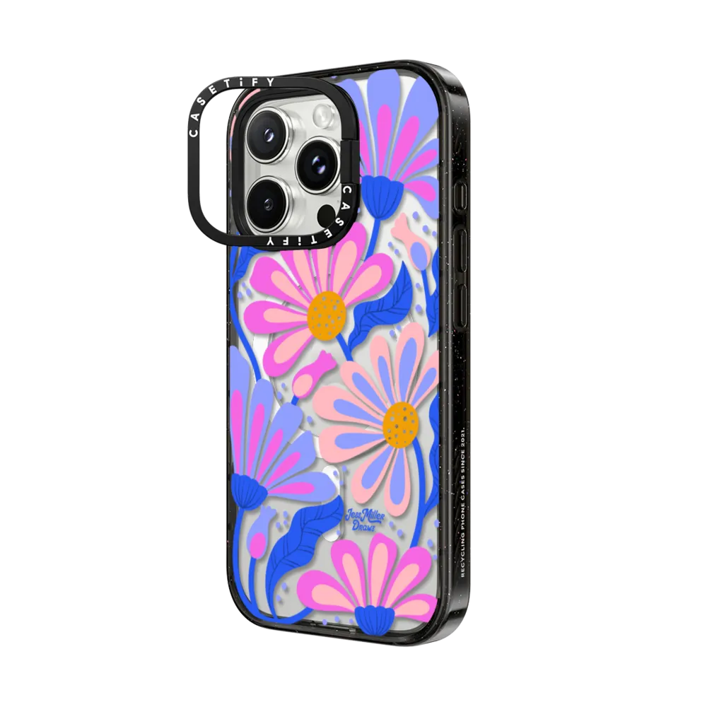 Impact Ring Stand iPhone 16 Pro Max Case MagSafe Compatible - Mystic Daisy