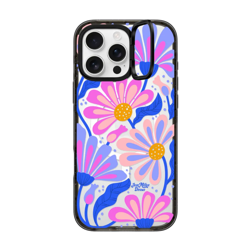 Impact Ring Stand iPhone 16 Pro Max Case MagSafe Compatible - Mystic Daisy