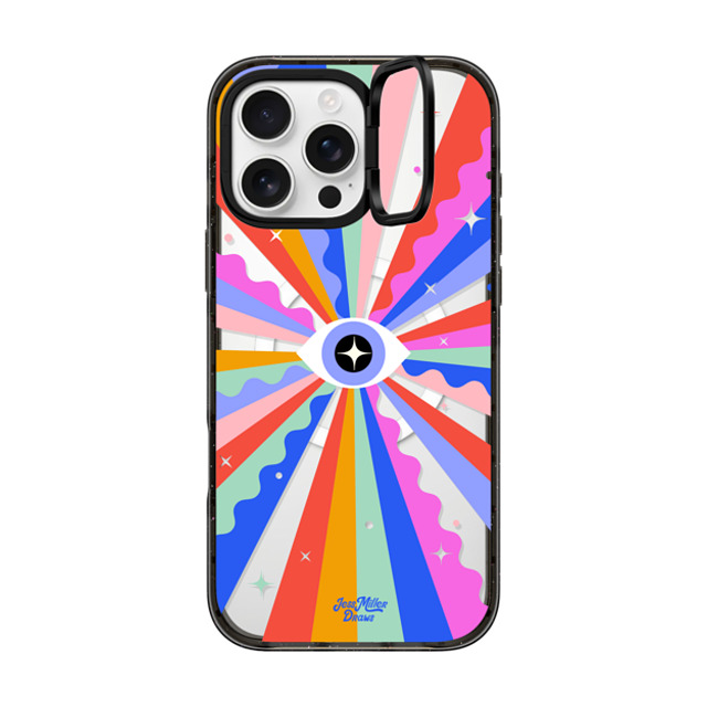Jess Miller Draws x CASETiFY iPhone 16 Pro Max ケース Pattern,Surrealism ブラック インパクトリングスタンドケース MagSafe対応 Mystic Eye Father's Day Jess Miller Draws x CASETiFY iPhone 16 Pro Max ケース Pattern,Surrealism ブラック インパクトリングスタンドケース MagSafe対応 Mystic Eye Father's Day