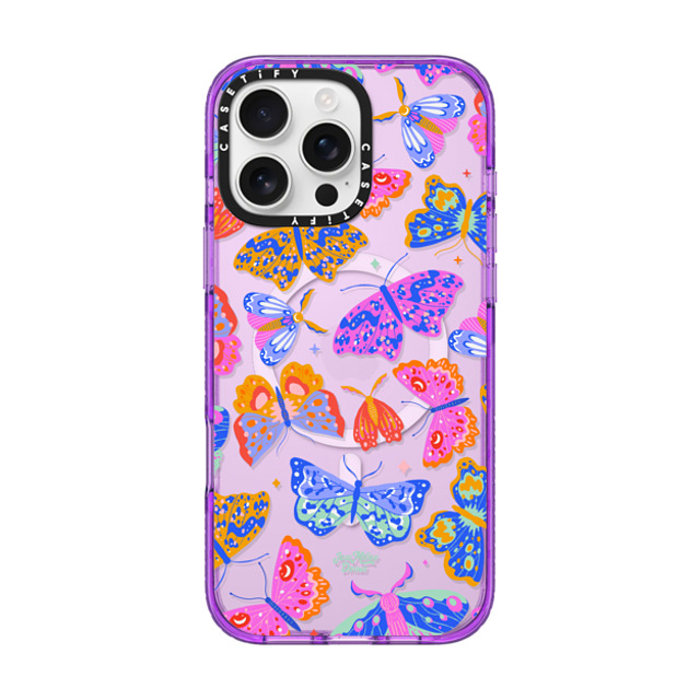 Jess Miller Draws x CASETiFY iPhone 16 Pro Max Case Butterfly,Nature パープル Impact Case MagSafe Compatible Mystic Moth Back to School Jess Miller Draws x CASETiFY iPhone 16 Pro Max Case Butterfly,Nature パープル Impact Case MagSafe Compatible Mystic Moth Back to School