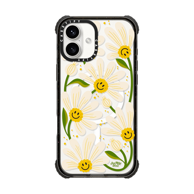 Jess Miller Draws x CASETiFY iPhone 16 Plus Case Floral,Nature Black ウルトラ インパクトケース MagSafe 対応 90s Daisy Father's Day Jess Miller Draws x CASETiFY iPhone 16 Plus Case Floral,Nature Black ウルトラ インパクトケース MagSafe 対応 90s Daisy Father's Day