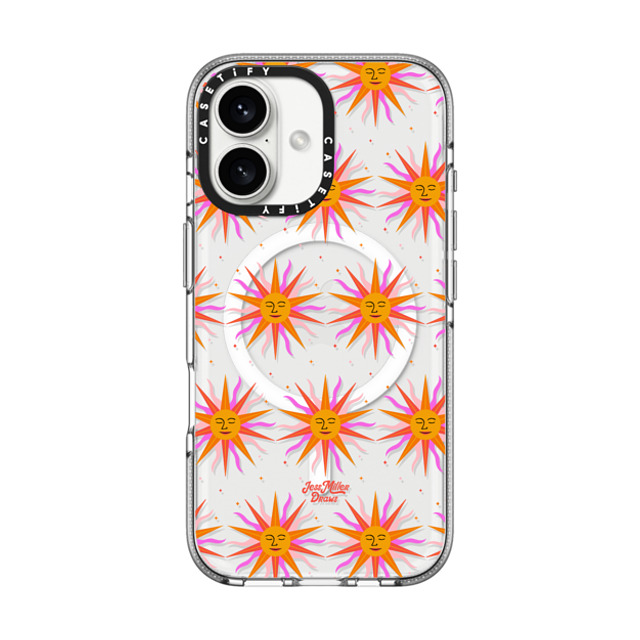 Jess Miller Draws x CASETiFY iPhone 16 ケース Summer,Pattern クリア クリア ケース MagSafe対応 Mystic Sun Back to School Jess Miller Draws x CASETiFY iPhone 16 ケース Summer,Pattern クリア クリア ケース MagSafe対応 Mystic Sun Back to School