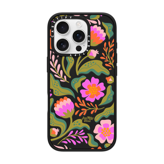 Jess Miller Draws x CASETiFY iPhone 16 Pro ケース Summer,Floral マットブラック インパクトケース MagSafe対応 Mystic Blooms New iPhone Jess Miller Draws x CASETiFY iPhone 16 Pro ケース Summer,Floral マットブラック インパクトケース MagSafe対応 Mystic Blooms New iPhone