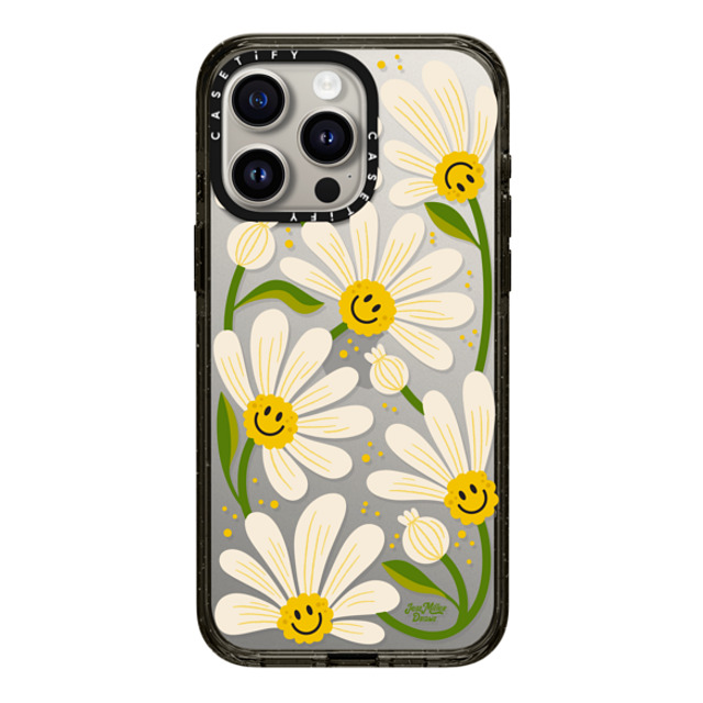 Jess Miller Draws x CASETiFY iPhone 15 Pro Max ケース ブラック インパクトケース 90s Daisy