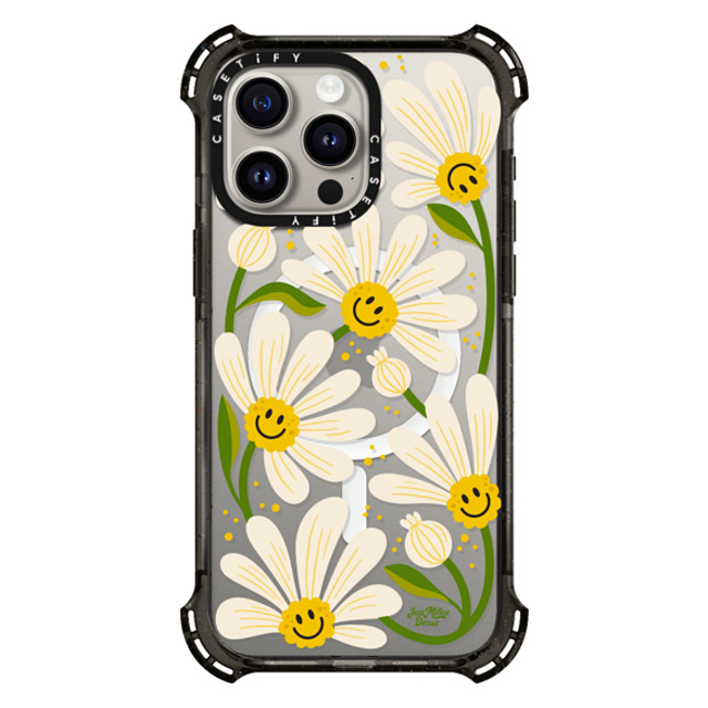 Jess Miller Draws x CASETiFY iPhone 15 Pro Max Case Floral,Nature Black バウンスケース 90s Daisy Back to School Jess Miller Draws x CASETiFY iPhone 15 Pro Max Case Floral,Nature Black バウンスケース 90s Daisy Back to School