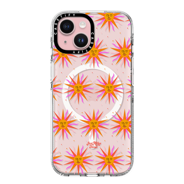 Jess Miller Draws x CASETiFY iPhone 15 ケース Summer,Pattern クリア クリア ケース MagSafe対応 Mystic Sun Back to School Jess Miller Draws x CASETiFY iPhone 15 ケース Summer,Pattern クリア クリア ケース MagSafe対応 Mystic Sun Back to School