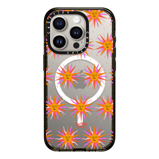 Jess Miller Draws x CASETiFY iPhone 15 Pro ケース Summer,Pattern ブラック インパクトケース MagSafe対応 Mystic Sun Back to School Jess Miller Draws x CASETiFY iPhone 15 Pro ケース Summer,Pattern ブラック インパクトケース MagSafe対応 Mystic Sun Back to School