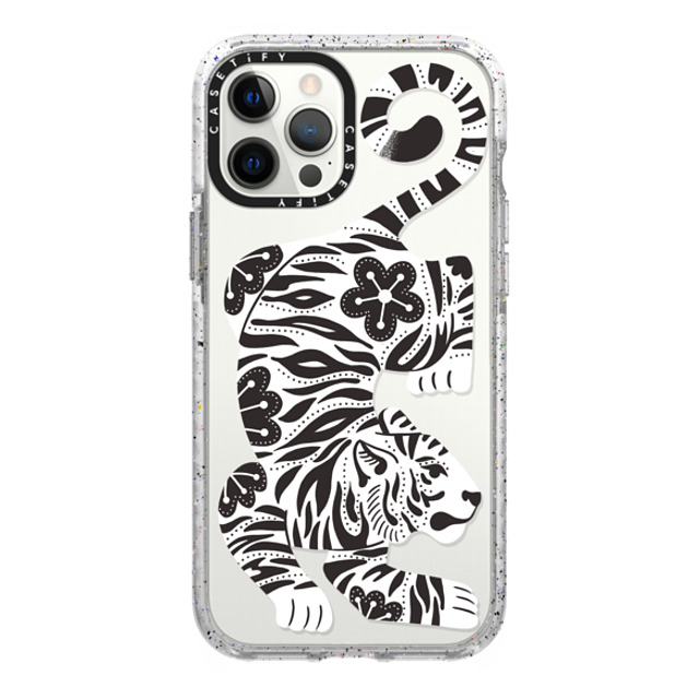 Jess Miller Draws x CASETiFY iPhone 12 Pro Max ケース フロスト インパクトケース Silver Tiger