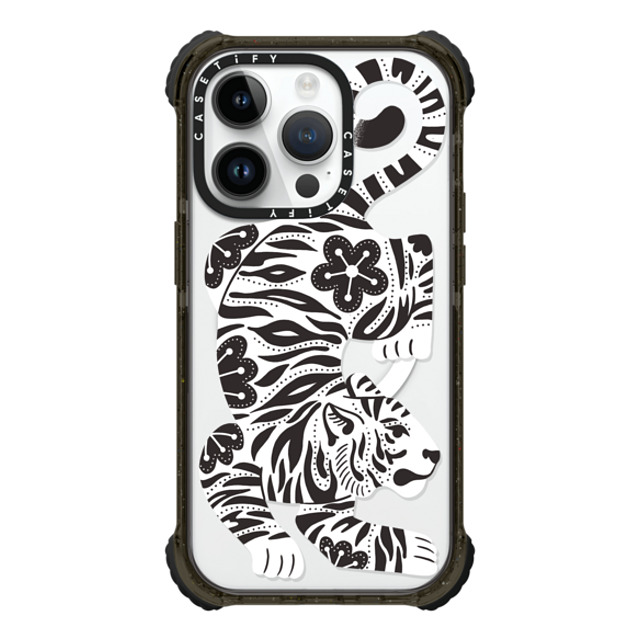 Jess Miller Draws x CASETiFY iPhone 14 Pro ケース Summer,Floral ブラック ウルトラ インパクトケース MagSafe 対応 Silver Tiger Father's Day Jess Miller Draws x CASETiFY iPhone 14 Pro ケース Summer,Floral ブラック ウルトラ インパクトケース MagSafe 対応 Silver Tiger Father's Day