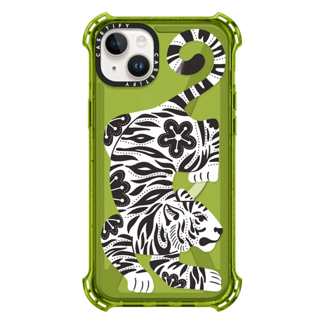 Jess Miller Draws x CASETiFY iPhone 14 Plus Case Summer,Floral Kiwi バウンスケース Silver Tiger Mother's Day Jess Miller Draws x CASETiFY iPhone 14 Plus Case Summer,Floral Kiwi バウンスケース Silver Tiger Mother's Day