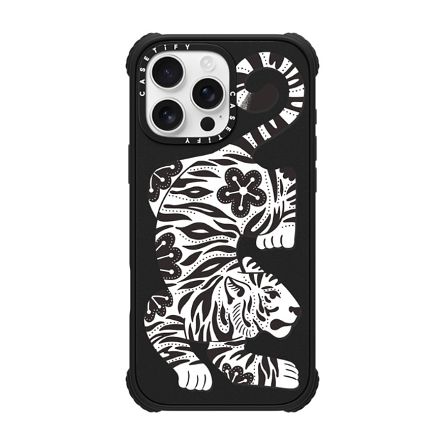 Jess Miller Draws x CASETiFY iPhone 16 Pro Max ケース Summer,Floral マットブラック ウルトラ インパクトケース MagSafe 対応 Silver Tiger Back to School Jess Miller Draws x CASETiFY iPhone 16 Pro Max ケース Summer,Floral マットブラック ウルトラ インパクトケース MagSafe 対応 Silver Tiger Back to School