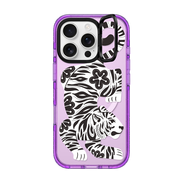 Jess Miller Draws x CASETiFY iPhone 16 Pro ケース Summer,Floral パープル インパクトリングスタンドケース MagSafe対応 Silver Tiger Back to School Jess Miller Draws x CASETiFY iPhone 16 Pro ケース Summer,Floral パープル インパクトリングスタンドケース MagSafe対応 Silver Tiger Back to School