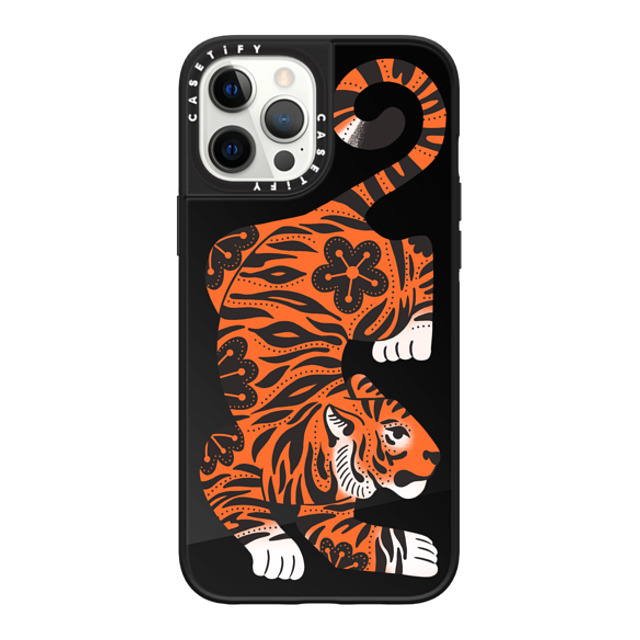 Jess Miller Draws x CASETiFY iPhone 12 Pro Max Case Summer,Floral Black on Black ミラーケース MagSafe対応 Fierce Tiger Mother's Day Jess Miller Draws x CASETiFY iPhone 12 Pro Max Case Summer,Floral Black on Black ミラーケース MagSafe対応 Fierce Tiger Mother's Day