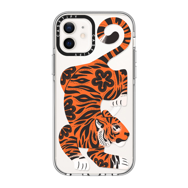 Jess Miller Draws x CASETiFY iPhone 12 ケース Summer,Floral クリア クリア ケース MagSafe対応 Fierce Tiger Father's Day Jess Miller Draws x CASETiFY iPhone 12 ケース Summer,Floral クリア クリア ケース MagSafe対応 Fierce Tiger Father's Day
