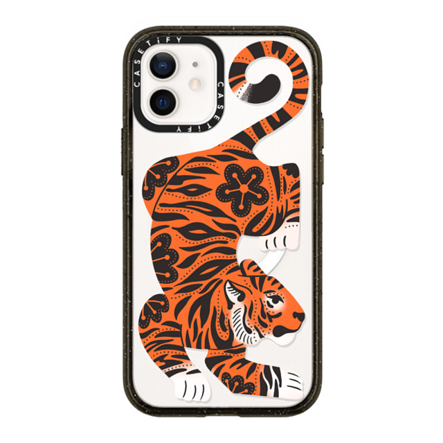 Jess Miller Draws x CASETiFY iPhone 12 Case Summer,Floral Black Impact Case MagSafe Compatible Fierce Tiger Mother's Day Jess Miller Draws x CASETiFY iPhone 12 Case Summer,Floral Black Impact Case MagSafe Compatible Fierce Tiger Mother's Day