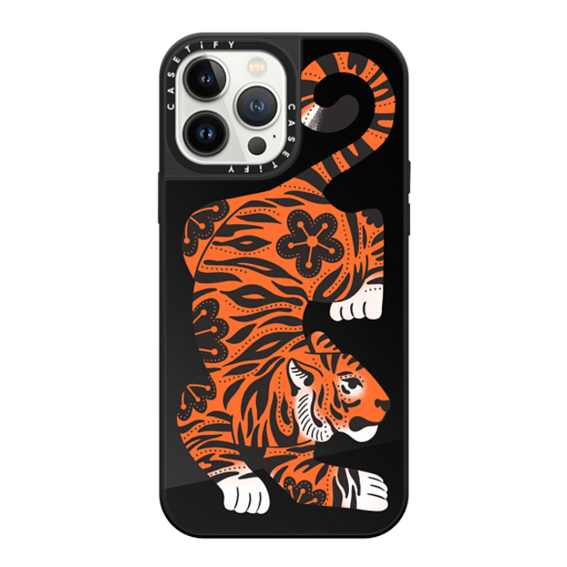 Jess Miller Draws x CASETiFY iPhone 13 Pro Max Case Summer,Floral Black on Black ミラーケース MagSafe対応 Fierce Tiger Mother's Day Jess Miller Draws x CASETiFY iPhone 13 Pro Max Case Summer,Floral Black on Black ミラーケース MagSafe対応 Fierce Tiger Mother's Day