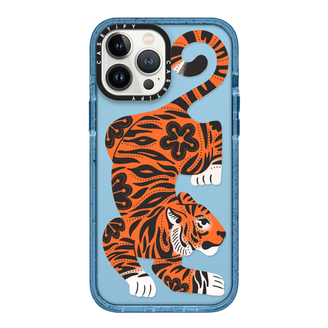 Jess Miller Draws x CASETiFY iPhone 13 Pro Max ケース Summer,Floral ベイビーブルー インパクトケース Fierce Tiger Back to School Jess Miller Draws x CASETiFY iPhone 13 Pro Max ケース Summer,Floral ベイビーブルー インパクトケース Fierce Tiger Back to School